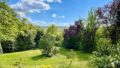 Blick ins Tal von der Terrasse aus